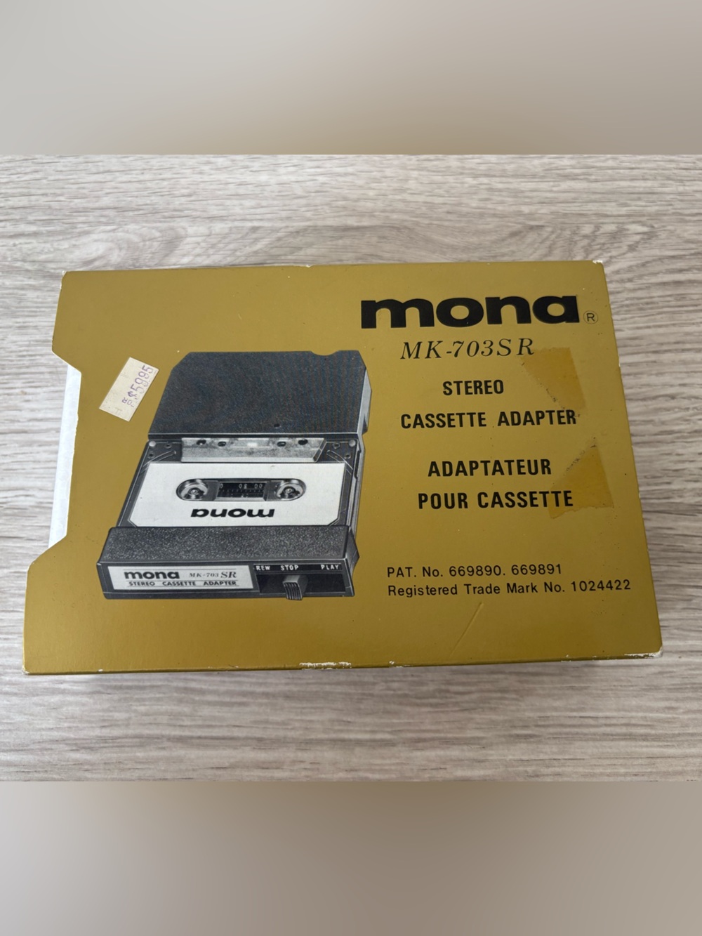 Mona MK-703SR Stereo Cassette Adapter - 8 Track Adapter - Vintage Electronics